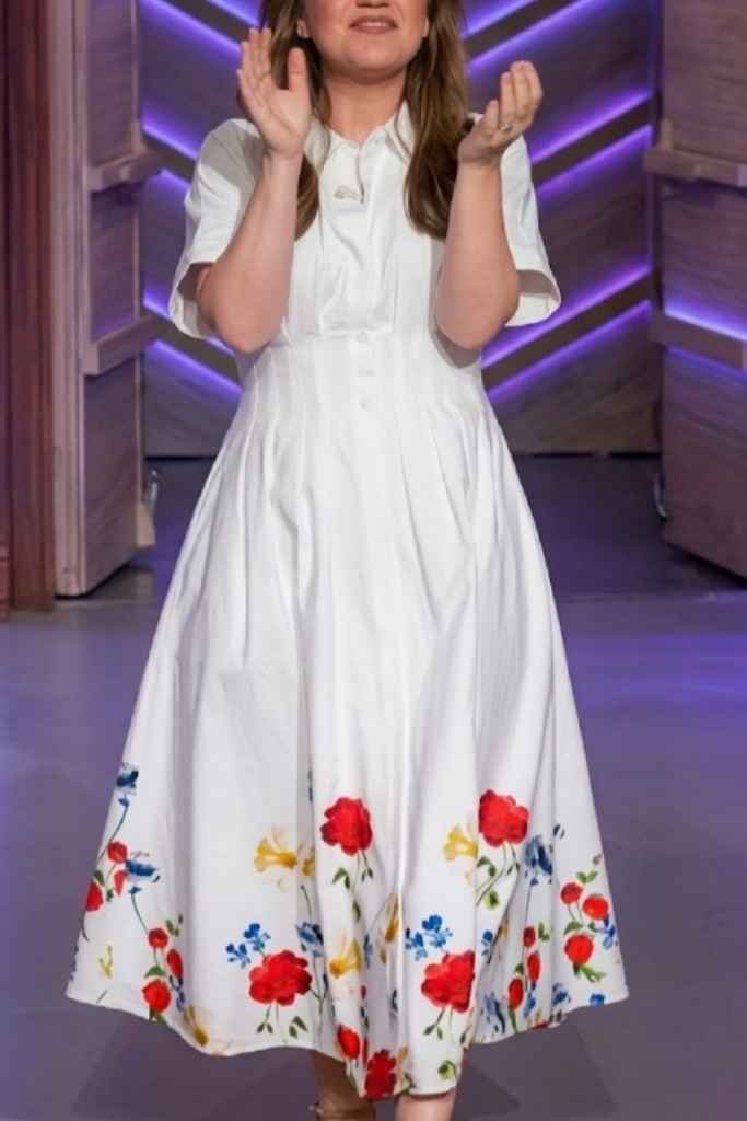 Kelly Clarkson Floral Dress