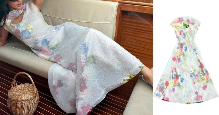 Kendall Jenner Venice Floral Dress 2026